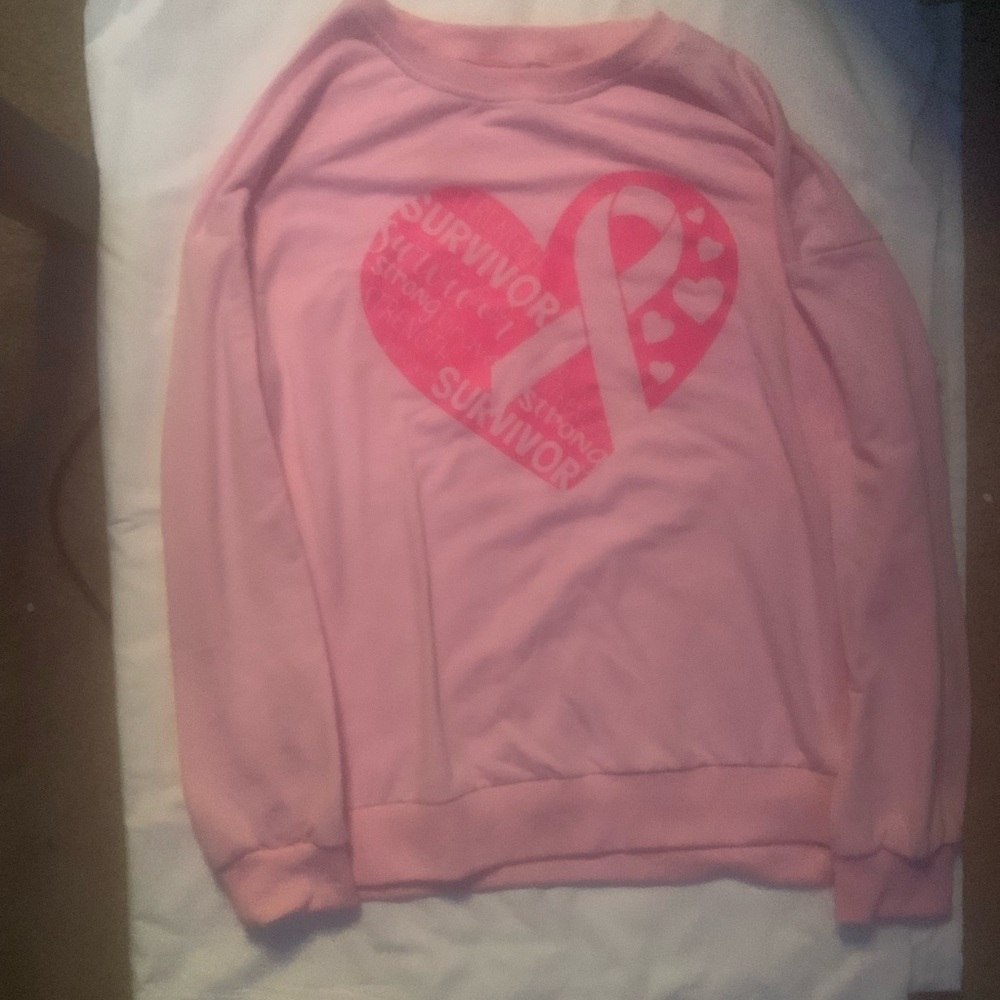 Long sleeve Cancer survivor sweater